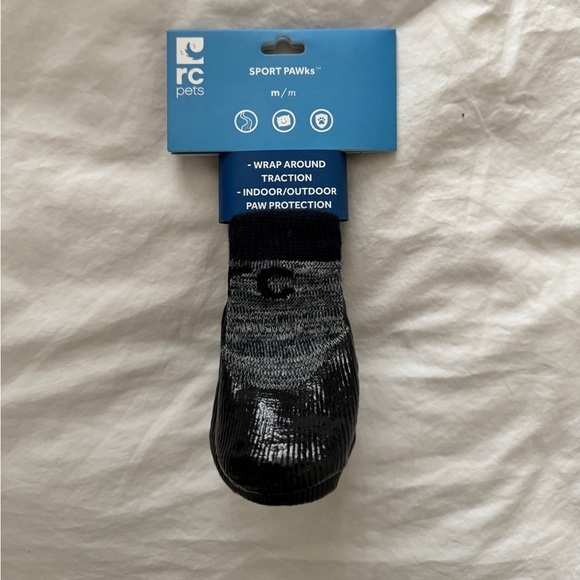 RC Pets Pet Socks Charcoal Gray Size M - Picture 3 of 4